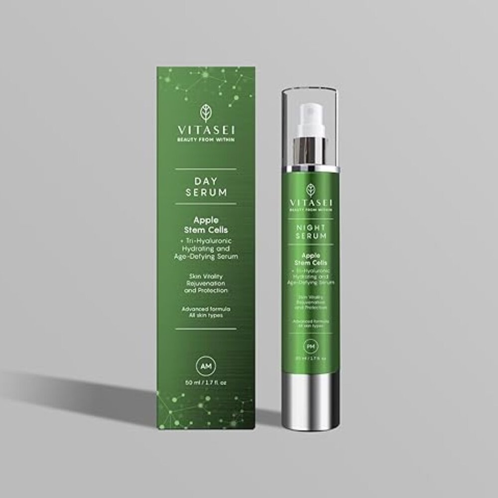 Vitasei AM Day Serum W/Apple Stem Cells Hyaluronic Acid Anti-Aging Moisturizing
